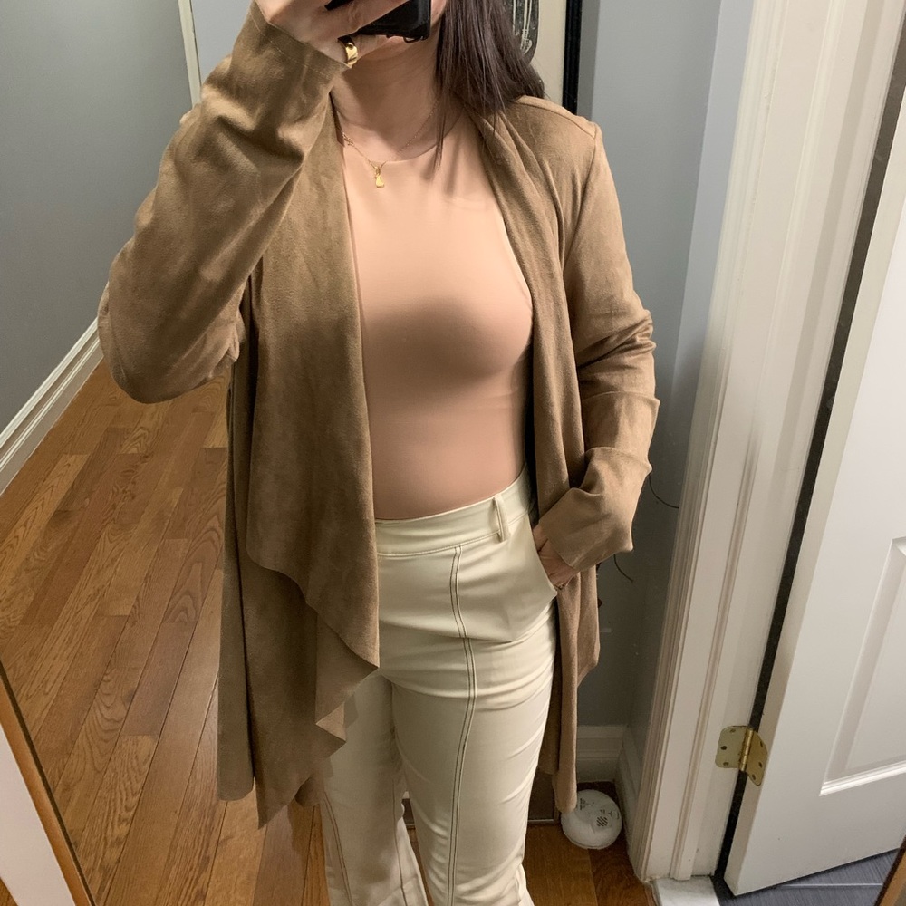 CREMIEUX Suede Cardigan